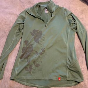 Green Floral Women's Top